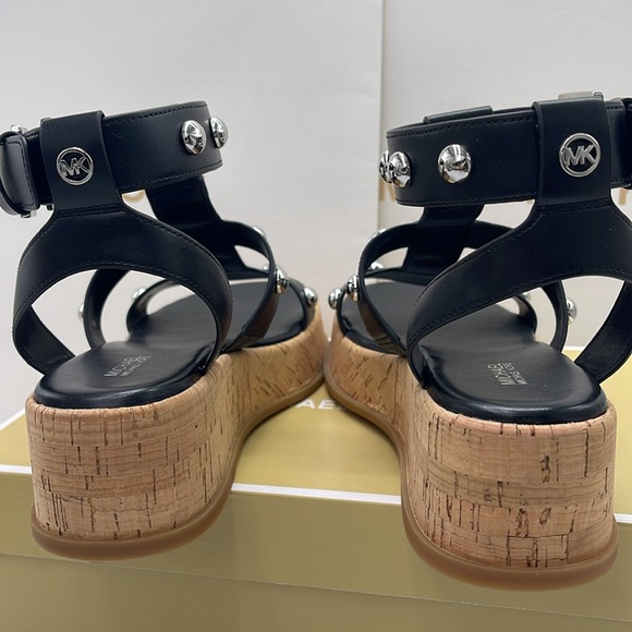 MICHAEL KORS Selah Studded Platform Gladiator Silver Studded Sandal
Black
New - Picture 12 of 16